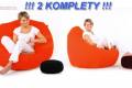 Fatty 2XL 2 sztuki, czerwone, z ekosk�ry + 2 PUFY