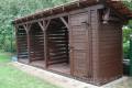 Drewutnia z dachem jednospadowym pod dach�wk� 